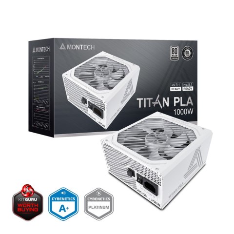 Montech Montech TITAN PLA 1000W moduł zasilaczy 20+4 pin ATX ATX Biały