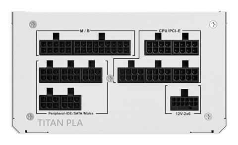 Montech Montech Titan PLA 850W - 80 PLUS & Cybenetics Platinum, modularny, PCIe 5.1 - 850 Wat