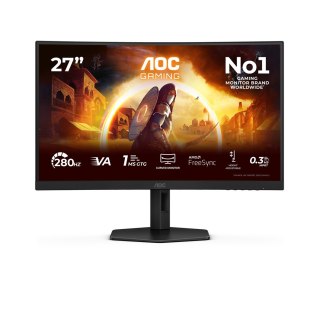 AOC Monitor komputerowy AOC 27" G4 C27G4ZXU 68,6cm 1920 x 1080 px Full HD LED Czarny