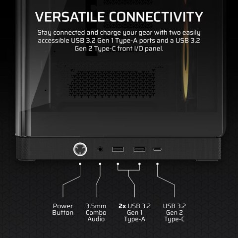 Corsair Obudowa Corsair FRAME 4500X RS-R ARGB Tempered Glass Mid-Tower, Black