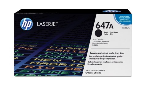 Hewlett-Packard Toner HP 647A CE260A Czarny