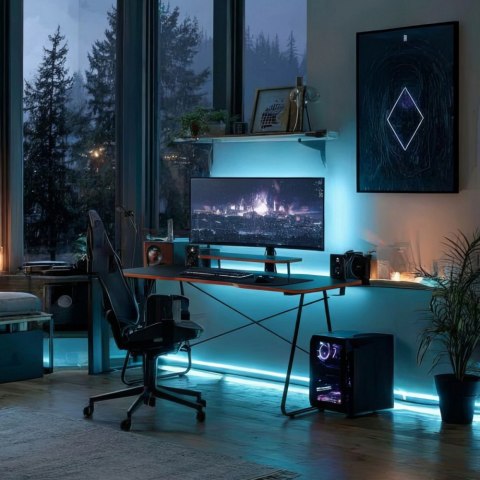 Maclean Biurko gamingowe z półką na monitor RS170