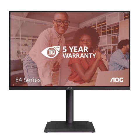 AOC AOC E4 X24E4U monitor komputerowy 61 cm (24") 1920 x 1200 px Full HD LED Czarny