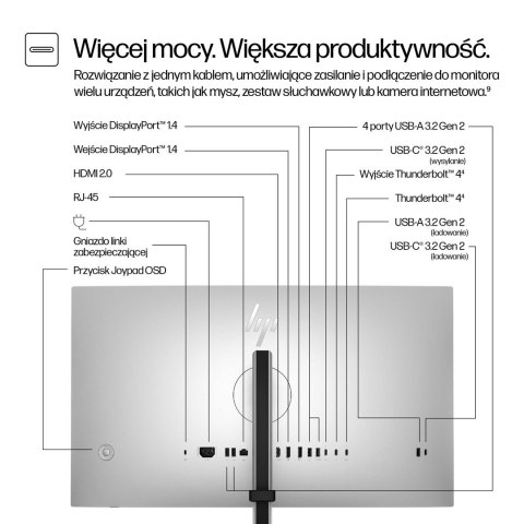 Hewlett-Packard HP 27-calowy monitor Pro seria 7 QHD Thunderbolt 4 - 727pu