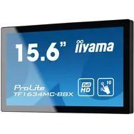 IIYAMA Iiyama ProLite TF1634MC-B8X monitor komputerowy 39,6 cm (15.6") 1920 x 1080 px Full HD LED Ekran dotykowy Przeznaczony dla wielu