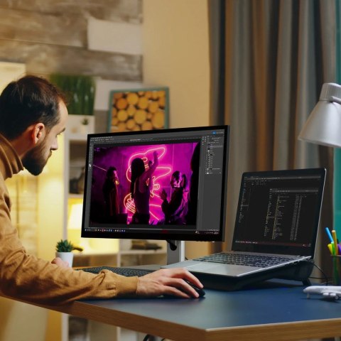 No name ALOGIC 27C5KPDT monitor komputerowy 68,6 cm (27") 5120 x 2880 px 5K Ultra HD LED Ekran dotykowy Przeznaczony dla wielu użytkowni