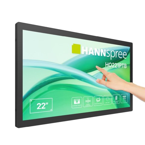 No name Hannspree HO221PTB signage display Płaski panel Digital Signage 54,5 cm (21.4") LCD 600 cd/m2 Full HD Czarny Ekran dotykowy