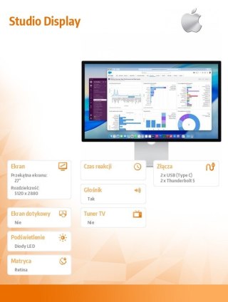 Apple Studio Display - Nano Glass - Podstawka z regulacją pochylenia oraz wysokości