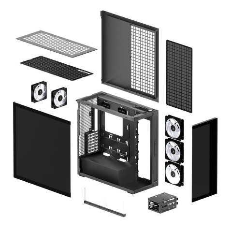 No name Obudowa CASE MIDITOWER EATX bez zasilacza XTENDER Black ACPCC00018A ARCTIC