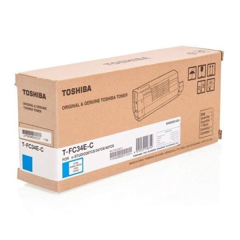 Toshiba Toshiba T-FC34EC Toner Cyan niebieski