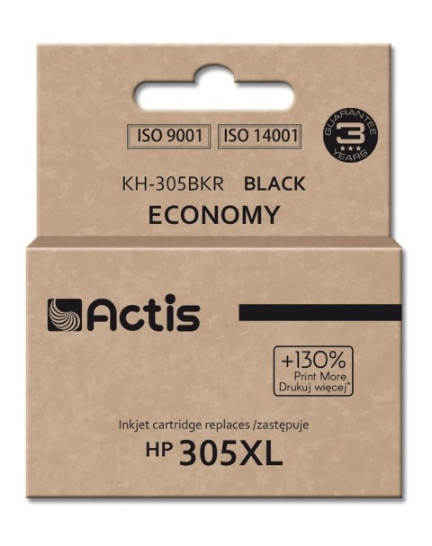 ACTIS Actis KH-305BKR Tusz (zamiennik do HP 305XL 3YM62A; Standard; 20 ml; czarny)