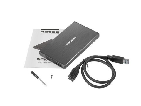 NATEC Obudowa NATEC Rhino GO NKZ-0941 (2.5"; USB 3.0; Aluminium; kolor czarny)