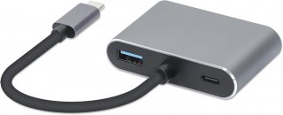 IBOX Hub USB Typ-C 4w1 4k 30Hz VGA