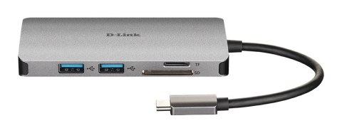 D-Link D-Link DUB-M810 stacja dokująca Przewodowa USB 3.2 Gen 1 (3.1 Gen 1) Type-C Aluminium