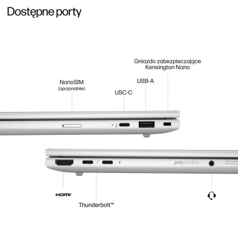 Hewlett-Packard HP EliteBook 8 G1i Ultra 7 255U 14"WUXGA 400nits AG LBL 32GB DDR5 5600 SSD512 Intel Arc Cam 5MP+IR+ISP 62Wh W11Pro Glacier Silve