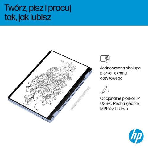 Hewlett-Packard HP OmniBook 5 Flip 14-fp0004nw Core 5 120U 14"2K Touch IPS 300nits 16GB LPDDR5 5200 SSD512 Intel Graphics Cam 1080p 68Wh Win11 B