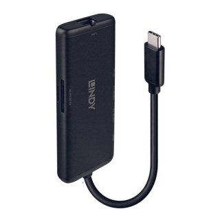 LINDY Lindy 43358 stacja dokująca Przewodowa USB 3.2 Gen 1 (3.1 Gen 1) Type-C Czarny