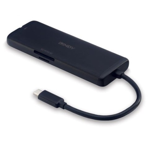 LINDY Lindy 43358 stacja dokująca Przewodowa USB 3.2 Gen 1 (3.1 Gen 1) Type-C Czarny