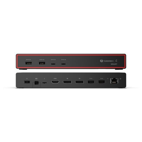 Lenovo Inteligentna stacja dokująca Lenovo ThinkPad USB4 5500 (z zasilaczem 135 W) | Ilość DisplayPorts: 2 | Ilość portów HDMI: 1 | 100