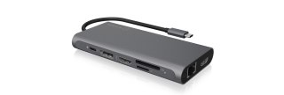 RAIDSONIC ICY BOX IB-DK4050-CPD Przewodowa USB 3.2 Gen 1 (3.1 Gen 1) Type-C Antracyt