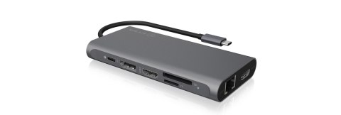 RAIDSONIC ICY BOX IB-DK4050-CPD Przewodowa USB 3.2 Gen 1 (3.1 Gen 1) Type-C Antracyt