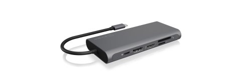RAIDSONIC ICY BOX IB-DK4050-CPD Przewodowa USB 3.2 Gen 1 (3.1 Gen 1) Type-C Antracyt