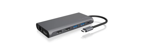 RAIDSONIC ICY BOX IB-DK4050-CPD Przewodowa USB 3.2 Gen 1 (3.1 Gen 1) Type-C Antracyt