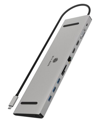 RAIDSONIC Stacja dokująca IcyBox USB-C -> HDMI/VGA/USB-A/USB-C/3,5mm