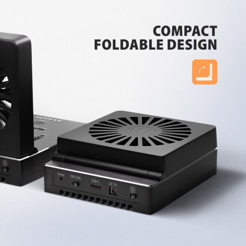 AXAGON ADSA-M2C44 Stacja dokująca USB4 dla 4x M.2 NVMe SSD z funkcją klonowania dysków bez komputera