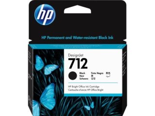 Hewlett-Packard HP Czarny wkład atramentowy 712 DesignJet 80 ml