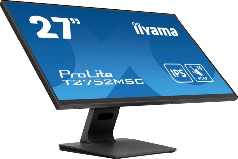 IIYAMA Monitor iiyama ProLite T2752MSC-B1 komputerowy 68,6 cm (27") 1920 x 1080 px Full HD LED Ekran dotykowy Czarny