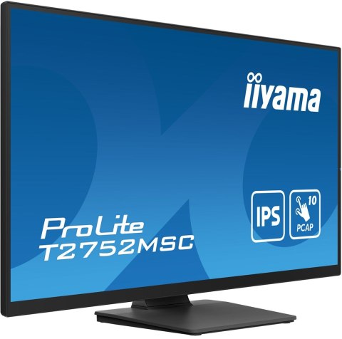 IIYAMA Monitor iiyama ProLite T2752MSC-B1 komputerowy 68,6 cm (27") 1920 x 1080 px Full HD LED Ekran dotykowy Czarny
