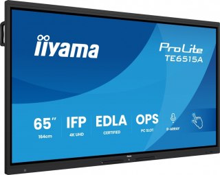 IIYAMA Monitor interaktywny 65 cali TE6515A-B2AG VA,4K,40pkt,550cd,DeepContrast-IR+, HDMI x2,DP,USB-C, 2 x 20W, OPS Slot x1, 5xUSB,