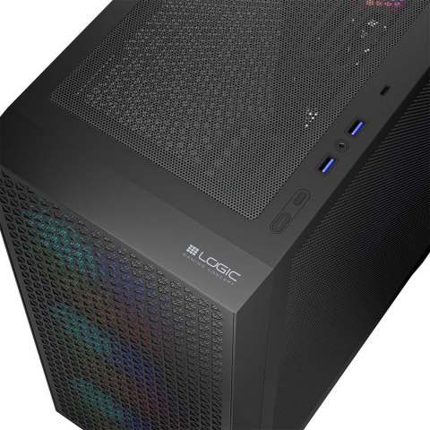 LOGIC LOGIC OBUDOWA DART PRO ARGB MIDI USB TYPE-C CZARNA