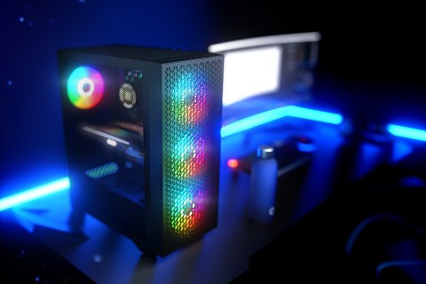 LOGIC LOGIC OBUDOWA DART PRO ARGB MIDI USB TYPE-C CZARNA