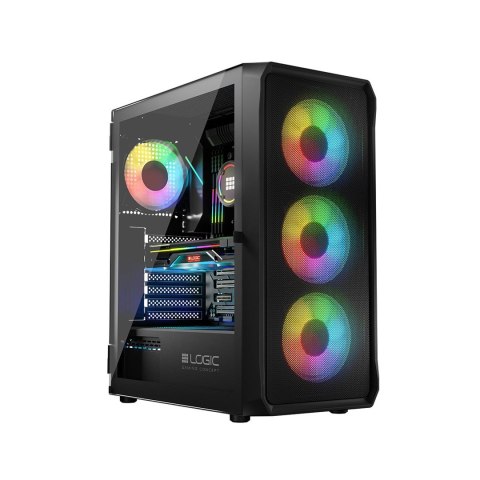 LOGIC LOGIC OBUDOWA LOGIC PORTOS ARGB MIDI USB 3.0 BLACK