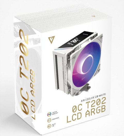 MODECOM MODECOM CHŁODZENIE CPU VOLCANO 0C T202 LCD ARGB WHITE
