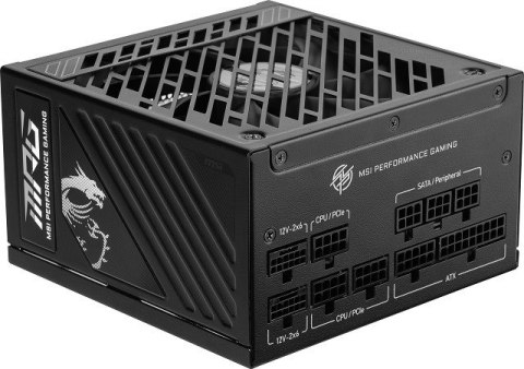 MSI Zasilacz MSI MPG A1250GS 1250W PCIE5 80+ Gold ATX 3.1