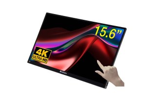Verbatim Verbatim 32238 monitor komputerowy 39,6 cm (15.6") 3840 x 2160 px 4K Ultra HD LCD Ekran dotykowy Czarny