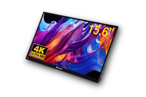 Verbatim Verbatim 32238 monitor komputerowy 39,6 cm (15.6") 3840 x 2160 px 4K Ultra HD LCD Ekran dotykowy Czarny