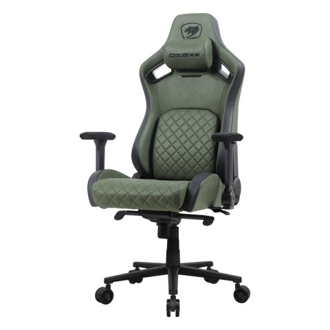 COUGAR COUGAR DEFENSOR S ARMY GREEN F Uniwersalny fotel dla gracza Tapicerowane siedzisko Zielony