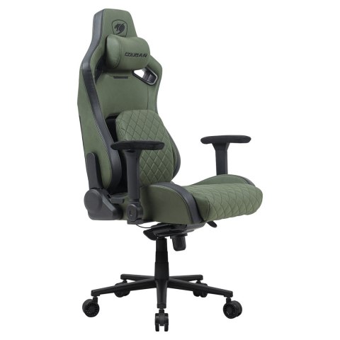 COUGAR COUGAR DEFENSOR S ARMY GREEN F Uniwersalny fotel dla gracza Tapicerowane siedzisko Zielony