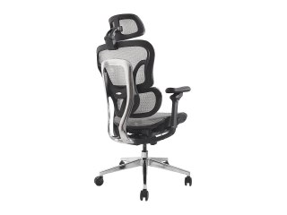 EQUIP Wyposażenie Ergonomiczne Krzesło Biurowe + Zagłówek/Podłokietniki Szare Lite Sprzedaż Detaliczna