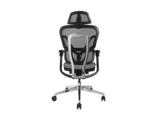 EQUIP Wyposażenie Ergonomiczne Krzesło Biurowe + Zagłówek/Podłokietniki Szare Lite Sprzedaż Detaliczna