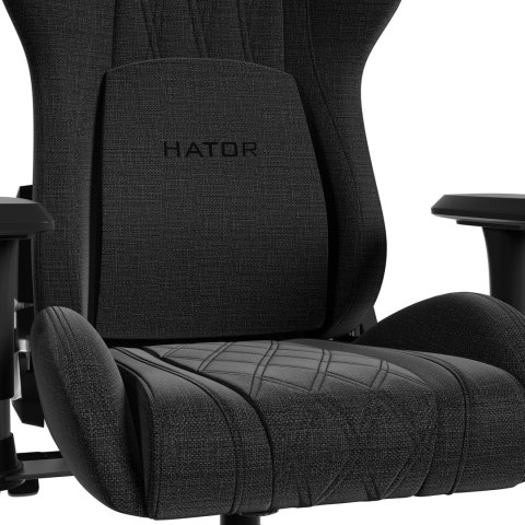 No name HATOR Darkside 3M Fabric Uniwersalny fotel dla gracza Czarny