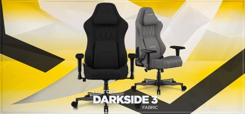 No name HATOR Darkside 3M Fabric Uniwersalny fotel dla gracza Czarny