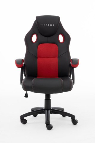 No name Raptor Gaming 437764 fotel do gry Fotel dla gracza Obite siedzisko Czarny, Czerwony