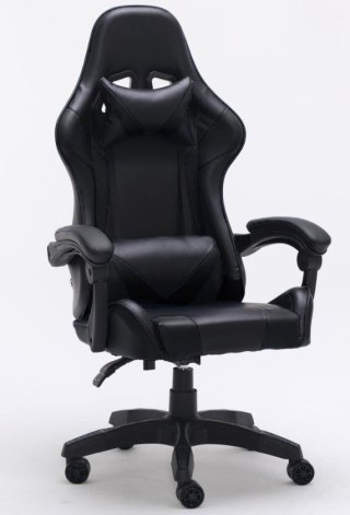 TOP E SHOP FOTEL OBROTOWY GAMINGOWY KRZESŁO REMUS CZARNY