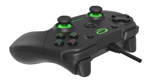Esperanza Gamepad Esperanza Vanquisher EGG110K (PC, PS3; kolor czarny, kolor zielony)
