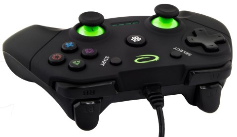 Esperanza Gamepad Esperanza Vanquisher EGG110K (PC, PS3; kolor czarny, kolor zielony)